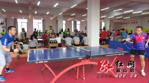 我县第二届“健康杯”乒乓球大赛开幕